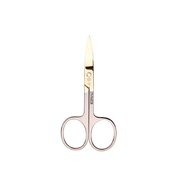 قیچی ابرو سر طلایی گلدن فیشر Golden Fisher eyebrow scissor