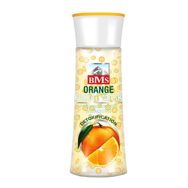 ماسک صورت میوه ای بی ام اس با عصاره پرتقال حجم ۱۶۰ گرم BMS Facial Mask With Orange 160gr
