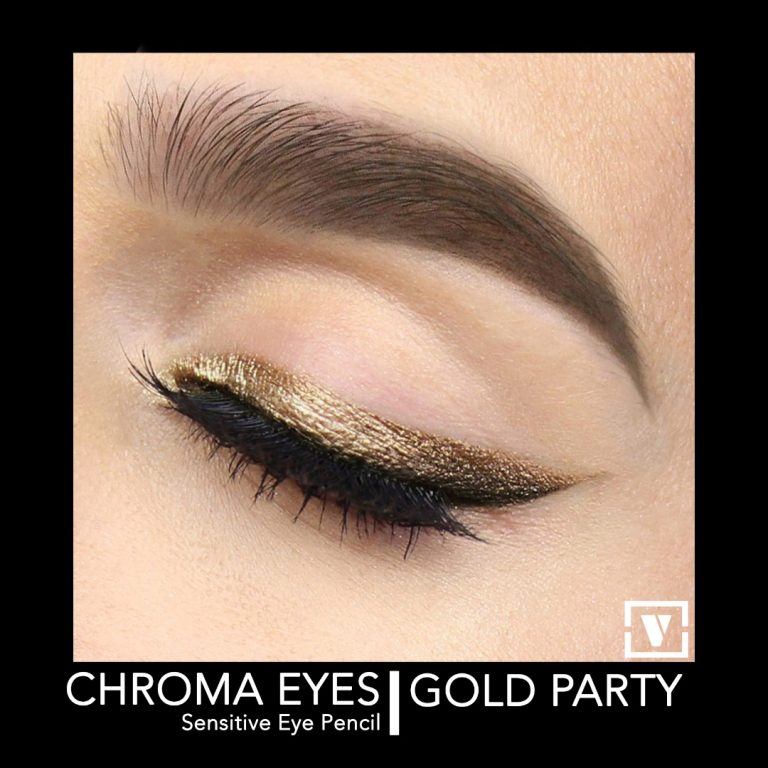 مداد و سایه چشم ویولت رنگ طلایی مدل Choroma