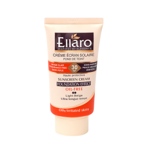 کرم ضد آفتاب فاقد چربی الارو SPF30 مناسب پوست چرب و جوش ‎دار ۴۰ میلی‎ لیتر Ellaro Sunscreen Cream SPF30 Oil Free 40 ml