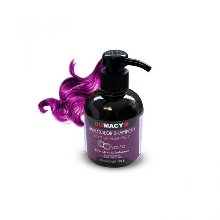 شامپو رنگساژ دوماسی حجم 300 میل شماره 6.22 (بنفش آماتیس) Domacy Hair Color Shampoo 300ml-6.22