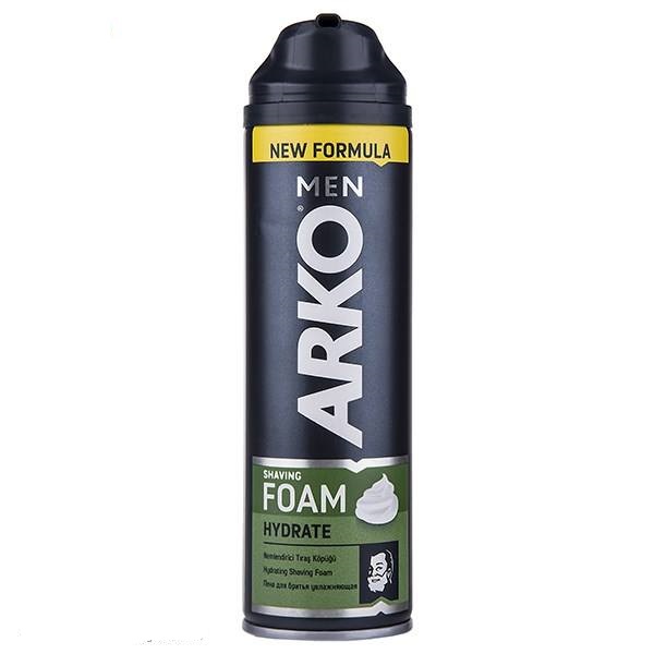 فوم اصلاح آرکو مدل Hydrate حجم 200 میلی لیتر ARKO MEN Hydrate Shaving Foam 200ml کف ریش