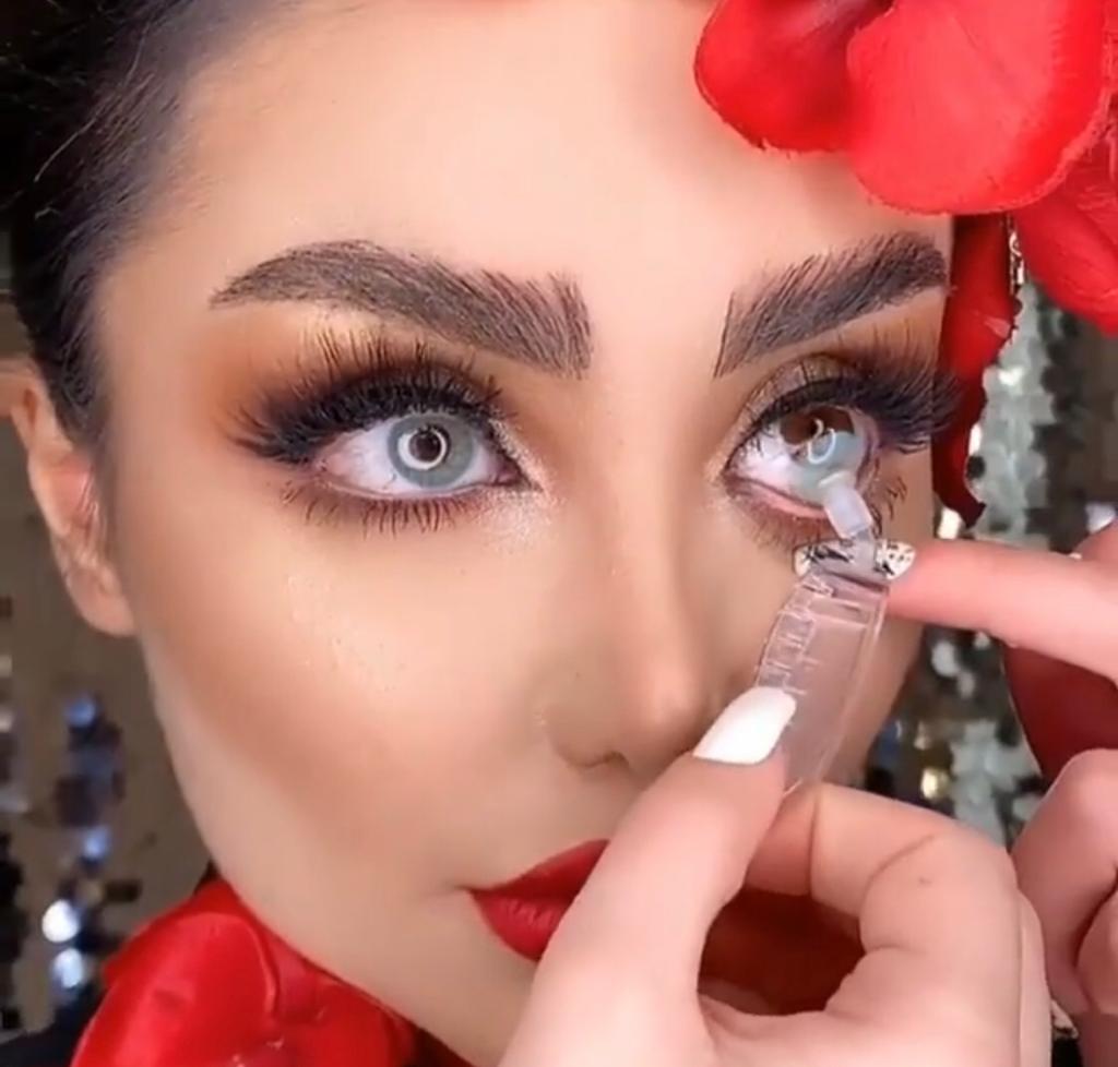 لنز یخی طوسی04  Ice gray lens   (ارورا AURORA)