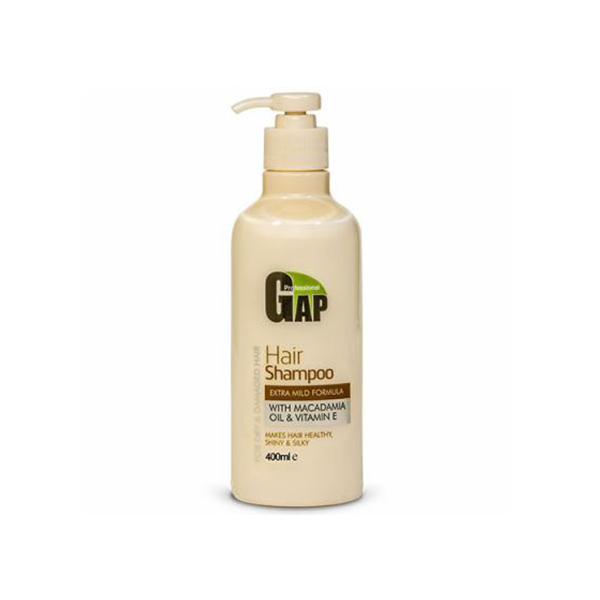 شامپو گپ مناسب موهای خشک و آسیب دیده حجم ۴۰۰ میلی لیتر Gap – With Macadamia Oil & Vitamin E Hair Shampoo ۴۰۰ml