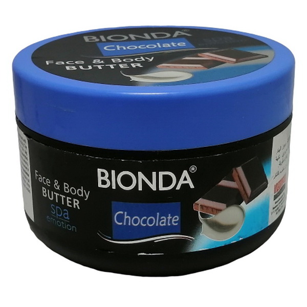 لوسیون کره صورت و بدن بیوندا عصاره شکلات مدل BIONDA Face & Body BUTTER whit SPA emotion Chocolate