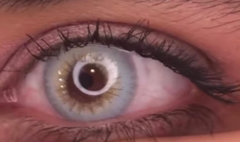 لنز چشم ضد حساسیت آبی هفت رنگ 3D کد ICE BLUE GRAY